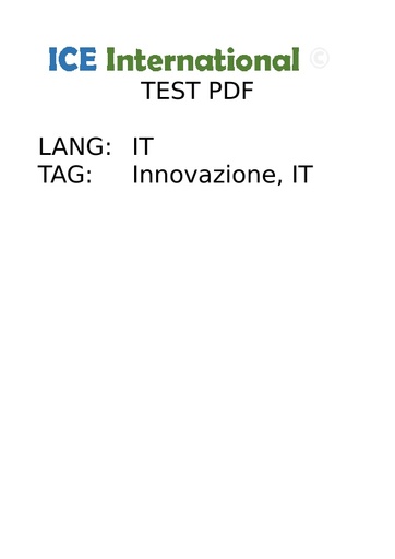 Title It innovazione