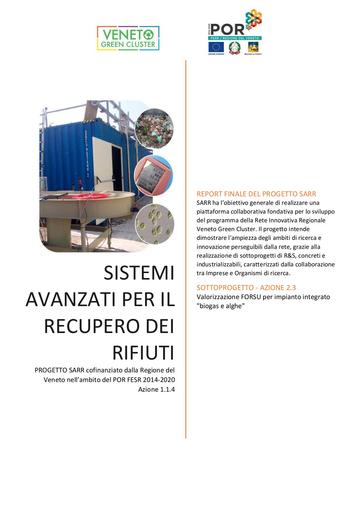 Relazione divulgativa Progetto SARR az23