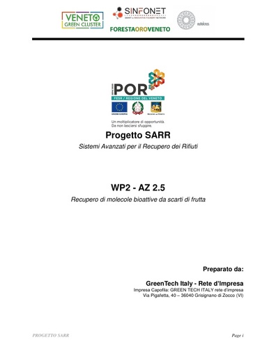 VGC Progetto SARR Frutta